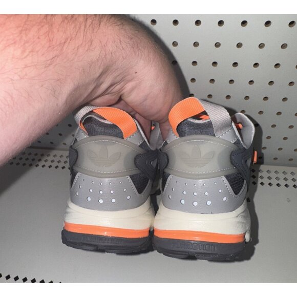 Adidas Hyperturf Mens Athletic Outdoor Shoes Sneakers Size 9 Gray Orange FZ6058 main image 5